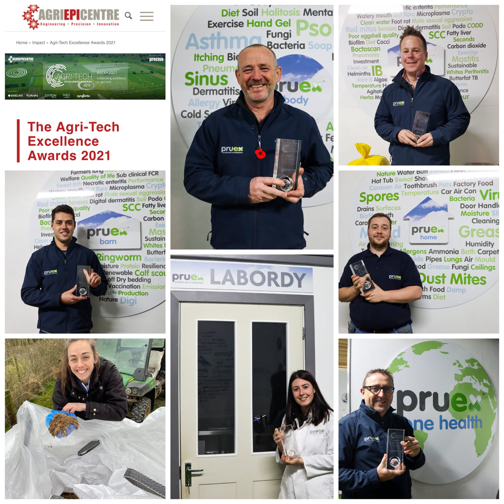 Customers congratulate the Pruex team for winning the Agri Epi UK Innovation award